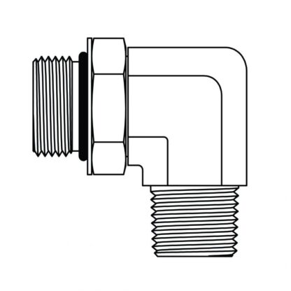 MALE ORB TO MALE NPT 90° | The Schaibley CO.